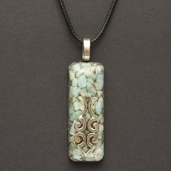 Larimar Orgonite Pendant - Picture 1 of 2